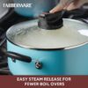 Farberware Smart Control Nonstick Stock Pot/Stockpot with Lid, 6 Quart, Black