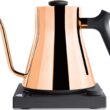 Fellow Stagg EKG Electric Gooseneck Kettle - Pour-Over Coffee and Tea Kettle - Stainless Steel Kettle Water Boiler - Quick Heating Electric Kettles for Boiling Water - Polished Copper