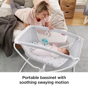 Fisher-Price Rock with Me Bassinet, Ocean Sands