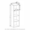 Furinno Pasir 4-Tier Open Shelf Bookcase, French Oak Furinno Pasir 4-Tier Open Shelf Bookcase, French Oak