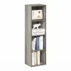 Furinno Pasir 4-Tier Open Shelf Bookcase, French Oak Furinno Pasir 4-Tier Open Shelf Bookcase, French Oak