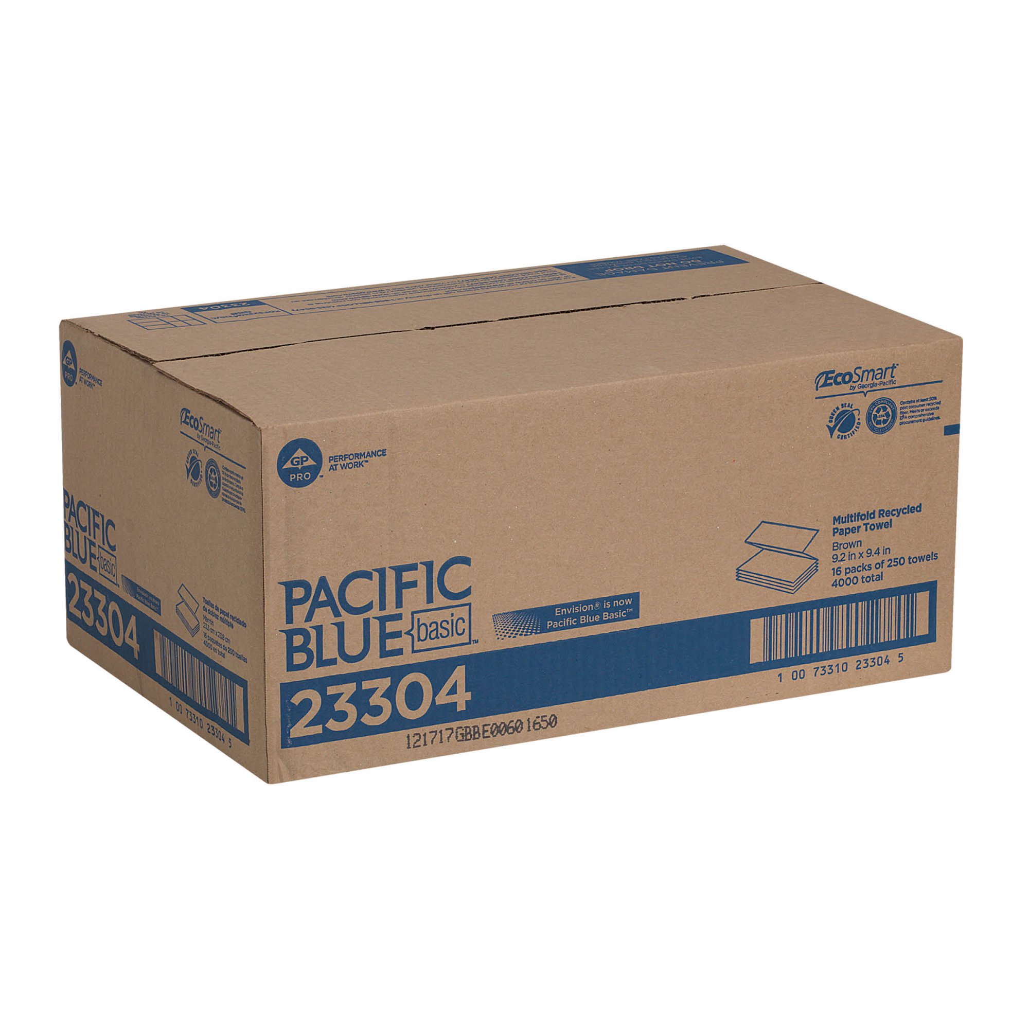 Georgia-Pacific Pacific Blue Basic™ Multifold Paper Towel, 23304, 4,000 ...