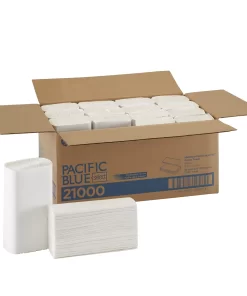 Georgia Pacific Professional Blue Select Multi-Fold 2 Ply Paper Towel, 9 1/5 x 9 2/5, White,125/PK, 16 PK/CT -GPC21000