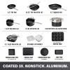 Granitestone 20 Piece Aluminum Non Stick Cookware & Bakeware Set with Ultra Nonstick Surface