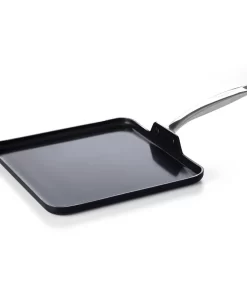 GreenPan Chatham Black Prime Midnight Hard Anodized Healthy Ceramic Nonstick, 11" Griddle Pan