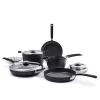 GreenPan Levels Stackable Hard Anodized Healthy Ceramic Nonstick 11 Piece Cookware Pots and Pans Set