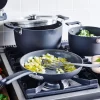 GreenPan Levels Stackable Hard Anodized Healthy Ceramic Nonstick 11 Piece Cookware Pots and Pans Set