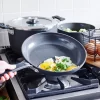 GreenPan Levels Stackable Hard Anodized Healthy Ceramic Nonstick 11 Piece Cookware Pots and Pans Set