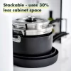 GreenPan Levels Stackable Hard Anodized Healthy Ceramic Nonstick, 10