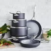 GreenPan Paris Pro Hard Anodized Healthy Ceramic Nonstick, 11 Piece Cookware Pots and Pans Set