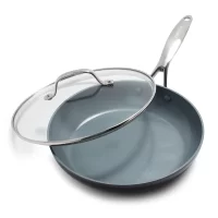 GreenPan Valencia Pro Hard Anodized Healthy Ceramic Nonstick 10" Frying Pan Skillet with Lid