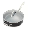 GreenPan Valencia Pro Hard Anodized Healthy Ceramic Nonstick 4.5QT Saute Pan Jumbo Cooker with Lid