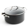 GreenPan Valencia Pro Hard Anodized Healthy Ceramic Nonstick 5QT Stock Pot with Lid, PFAS-Free, Induction, Dishwasher Safe, Oven Safe, Gray