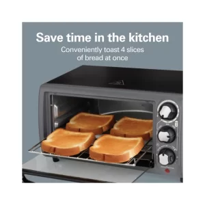 Hamilton Beach Toaster Oven In Charcoal, 31148