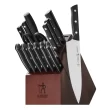 Henckels Dynamic 15-Piece Stainless Steel German Knife Block Set 17571-015