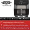 Instant Vortex Plus 6-Quart Air Fryer Oven, From the Makers of Instant Pot with Odor Erase Technology, ClearCook Cooking Window, App with over 100 Recipes, Single Basket, Stainless Steel