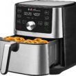 Instant Vortex Plus 6-in-1, 4QT Air Fryer Oven, From the Makers of Instant Pot with Customizable Smart Cooking Programs, Nonstick and Dishwasher-Safe Basket, App With Over 100 Recipes, Stainless Steel