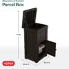 Keter 245523 Delivery Box for Porch with Lockable Secure Storage Compartment to Keep Packages Safe, One size, Brown Keter 245523 Delivery Box for Porch with Lockable Secure Storage Compartment to Keep Packages Safe, One size, Brown