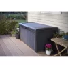 Keter Borneo 110-Gallon Multipurpose Resin Deck Storage Bin Organizing Rattan Wicker Container for Outdoor Equipment and Accessories, Grey Keter Borneo 110-Gallon Multipurpose Resin Deck Storage Bin Organizing Rattan Wicker Container for Outdoor Equipment and Accessories, Grey