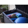 Keter Borneo 110-Gallon Multipurpose Resin Deck Storage Bin Organizing Rattan Wicker Container for Outdoor Equipment and Accessories, Grey Keter Borneo 110-Gallon Multipurpose Resin Deck Storage Bin Organizing Rattan Wicker Container for Outdoor Equipment and Accessories, Grey