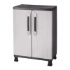 Keter Utility cabinets Plastic Freestanding Garage Cabinet in Gray (27-in W x 38.58-in H x 14.75-in D)