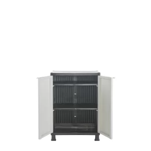 Keter Utility cabinets Plastic Freestanding Garage Cabinet in Gray (27-in W x 38.58-in H x 14.75-in D)