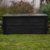 Keter Westwood 150 Gallon All Weather Outdoor Patio Storage Deck Box and Bench Keter Westwood 150 Gallon All Weather Outdoor Patio Storage Deck Box and Bench