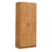 Lark Manor Elborough Manufactured Wood Armoire Highland Oak