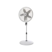Lasko 18" 3-Speed Elegance & Performance Pedestal Fan with Remote, 1850, White