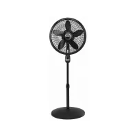 Lasko 18" 3-Speed Oscillating Cyclone Pedestal Fan with Remote and Timer, 1843, Black