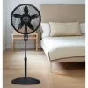 Lasko 18" 3-Speed Oscillating Cyclone Pedestal Fan with Remote and Timer, 1843, Black Lasko 18