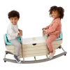 Little Tikes Teeter Totter, Wooden Ride-On, 2-in-1 Toy Rocker for Children and Storage Bench