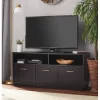 Mainstays 3-Door TV Stand Console for TVs up to 50 inch, Blackwood