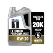 Mobil 1 Extended Performance Full Synthetic Motor Oil 0W-20, 5 qt
