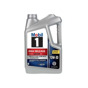 Mobil 1 High Mileage Full Synthetic Motor Oil 10W-30, 5 qt (3 Pack)