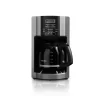 Mr. Coffee 12-Cup Programmable Coffeemaker, Rapid Brew, Brushed Metallic, Black