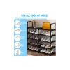 Sterilite Plastic 6 Quart Storage Box Container with Latching Lid, 36 Pack Musment Shoe Rack Shoe Organizer, 20-24 Pairs Shoes Storage Organizer Metal Stackable&Removable Multifunctional Show Rack for Entryway,Closet and Bedroom