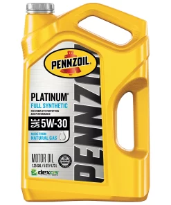 Pennzoil Platinum Full Synthetic 5W-30 Motor Oil, 5-Quart