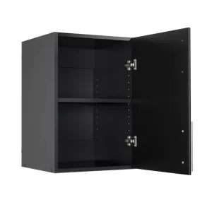 Prepac Elite Wood Freestanding Garage Cabinet in Black (16 in. W x 24 in. H x 16 in. D) BEW-1624