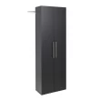 Prepac HangUps 24 in. W x 72 in. H x 12 in. D Large Storage Cabinet in Black (1-Piece ) BSCW-0706-2K