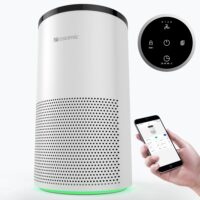 Proscenic Air Purifier,H13 HEPA Filters 4-Stage Filtration, WiFi Air Cleaner with Sleep Mode, Speed Control & Timer for Bedroom,Home, Living Room,CADR 220 m³/h (Up to 1259 sq. ft)