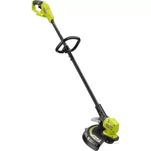 RYOBI P20180-AC ONE+ 18-Volt 13 in. Cordless Battery String Trimmer/Edger with Extra 3-Pack of Spools, 4.0 Ah Battery and Charger