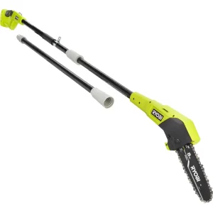 RYOBI P20310-AC ONE+ 18V 8 in. Cordless Battery Pole Saw and 8 in. Pruning Saw Combo Kit with Extra Chain, 2.0 Ah Battery, and Charger