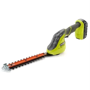 RYOBI P2980VNM ONE+ 18V Cordless Grass Shear and Shrubber Trimmer with 2.0 Ah Battery and Charger
