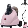 SALAV, PINK LIMITED EDITION Upright Garment Steamer with Roll Wheels For Easy Movement, 1.8L Water Tank for 1 Hour Continuous Steaming, Adjustable Pole for Storage, 1500 watts GS18-DJ