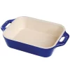 STAUB 40508-594 Ceramics Rectangular Baking Dish, 13x9-inch, Dark Blue