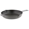 Staub 1222618 Cast Iron 10-inch Fry Pan - Graphite Grey, Made in France