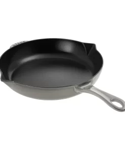 Staub 1222618 Cast Iron 10-inch Fry Pan - Graphite Grey, Made in France