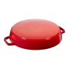 Staub 1313406 Cast Iron 13-inch Double Handle Fry Pan - Cherry, Made in France