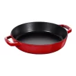Staub 1313406 Cast Iron 13-inch Double Handle Fry Pan - Cherry, Made in France